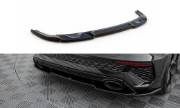 Mittlerer Cup Diffusor Heck Ansatz passend für Audi RS3 Sportback 8Y schwarz Hochglanz