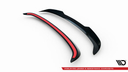 Heck Spoiler Aufsatz Abrisskante für Skoda Superb Sportline Combi Mk3 Facelift schwarz Hochglanz