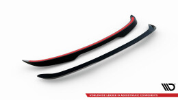 Heck Spoiler Aufsatz Abrisskante passend für Skoda Superb Sportline Combi Mk3 / Mk3 Facelift schwarz Hochglanz
