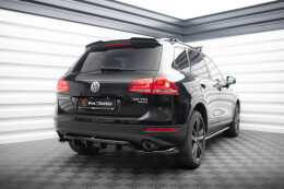 Heck Spoiler Aufsatz Abrisskante für VW Touareg Mk2 schwarz Hochglanz