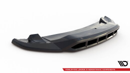 Cup Spoilerlippe Front Ansatz passend für VW Touareg Mk2 schwarz Hochglanz