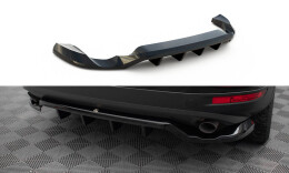 Mittlerer Cup Diffusor Heck Ansatz DTM Look passend für VW Touareg Mk2 schwarz Hochglanz