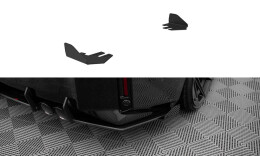Hintere Seiten Flaps für BMW M2 G87 schwarz Hochglanz