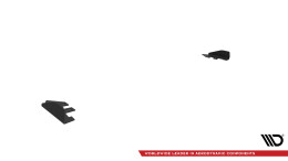 Hintere Seiten Flaps passend für BMW M2 G87 schwarz Hochglanz