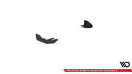 Hintere Seiten Flaps passend für BMW M2 G87 schwarz Hochglanz