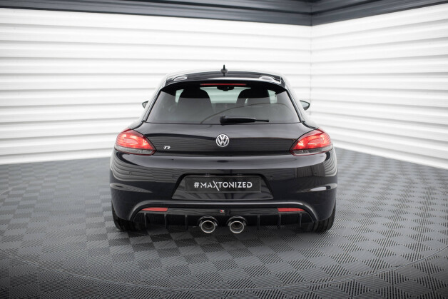 Street+ Heck Ansatz Diffusor V.3 passend für VW Scirocco R Mk3 schwarz Hochglanz