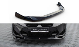 Cup Spoilerlippe Front Ansatz V.2 passend für BMW X3 M F97 Facelift schwarz Hochglanz