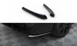 Heck Ansatz Flaps Diffusor V.1 passend für BMW X3 M F97 / F97 Facelift schwarz Hochglanz