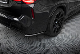 Heck Ansatz Flaps Diffusor V.1 passend für BMW X3 M F97 / F97 Facelift schwarz Hochglanz