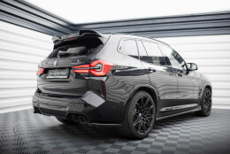 Heck Ansatz Flaps Diffusor V.1 passend für BMW X3 M F97 / F97 Facelift schwarz Hochglanz