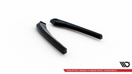 Heck Ansatz Flaps Diffusor V.1 passend für BMW X3 M F97 / F97 Facelift schwarz Hochglanz
