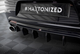 Heck Ansatz Diffusor V.2 passend für VW Scirocco R Mk3 schwarz Hochglanz
