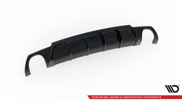 Heck Ansatz Diffusor V.2 passend für VW Scirocco R Mk3 schwarz Hochglanz