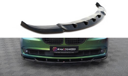Cup Spoilerlippe Front Ansatz V.1 passend für BMW 7 F01 schwarz Hochglanz