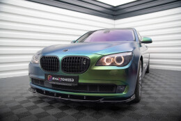 Cup Spoilerlippe Front Ansatz V.1 passend für BMW 7 F01 schwarz Hochglanz