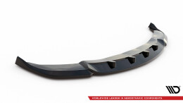 Cup Spoilerlippe Front Ansatz V.1 passend für BMW 7 F01 schwarz Hochglanz