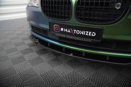 Street+ Spoilerlippe Front Ansatz V.1 passend für BMW 7 F01 schwarz Hochglanz