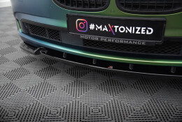Cup Spoilerlippe Front Ansatz V.2 passend für BMW 7 F01 schwarz Hochglanz