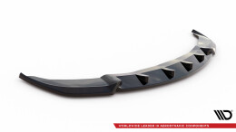 Cup Spoilerlippe Front Ansatz V.2 passend für BMW 7 F01 schwarz Hochglanz