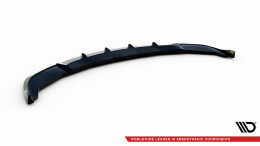Cup Spoilerlippe Front Ansatz V.2 passend für BMW 7 F01 schwarz Hochglanz