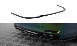 Mittlerer Cup Diffusor Heck Ansatz DTM Look passend für BMW 7 F01 schwarz Hochglanz