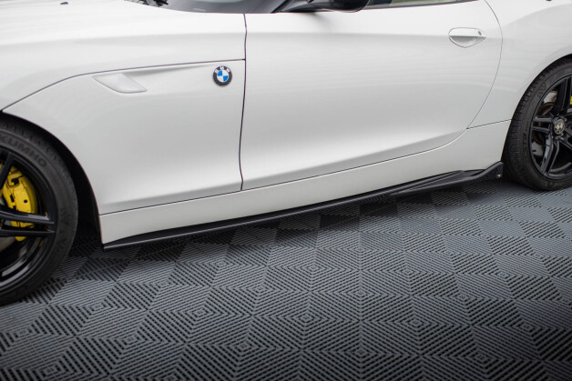 Seitenschweller Ansatz Cup Leisten passend für BMW Z4 E89 schwarz Hochglanz