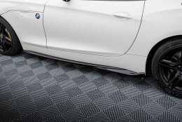 Seitenschweller Ansatz Cup Leisten passend für BMW Z4 E89 schwarz Hochglanz