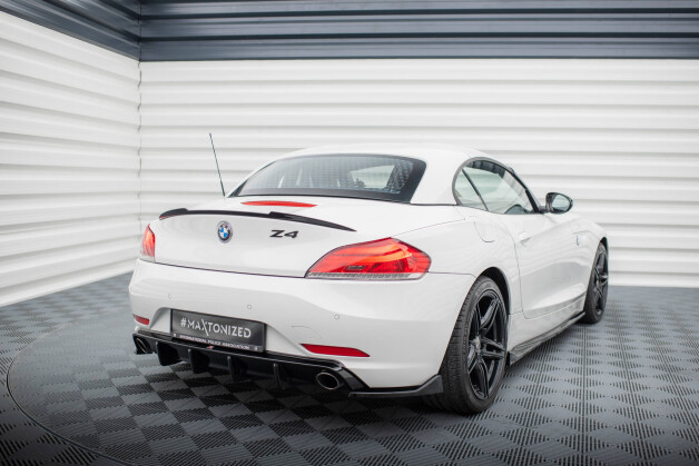 Heck Ansatz Flaps Diffusor passend für BMW Z4 E89 schwarz Hochglanz