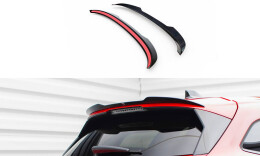 Heck Spoiler Aufsatz Abrisskante passend für Peugeot 308 SW Mk3 schwarz Hochglanz