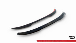 Heck Spoiler Aufsatz Abrisskante passend für Peugeot 308 SW Mk3 schwarz Hochglanz