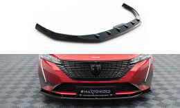 Cup Spoilerlippe Front Ansatz V.1 passend für Peugeot 308 Mk3 schwarz Hochglanz