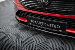 Cup Spoilerlippe Front Ansatz V.1 passend für Peugeot 308 Mk3 schwarz Hochglanz