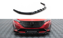 Cup Spoilerlippe Front Ansatz V.2 passend für Peugeot 308 Mk3 schwarz Hochglanz