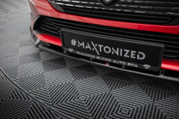 Cup Spoilerlippe Front Ansatz V.2 passend für Peugeot 308 Mk3 schwarz Hochglanz