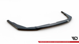 Mittlerer Cup Diffusor Heck Ansatz für Peugeot 308 Mk3 schwarz Hochglanz