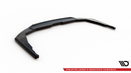 Mittlerer Cup Diffusor Heck Ansatz passend für Peugeot 308 Mk3 schwarz Hochglanz