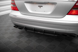 Street Pro Heckschürze Heck Ansatz Diffusor für Mercedes-Benz E 55 AMG W211 schwarz