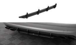 Street Pro Heckschürze Heck Ansatz Diffusor passend für Mercedes-Benz E 55 AMG W211 SCHWARZ