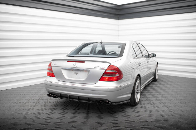 Street Pro Heckschürze Heck Ansatz Diffusor passend für Mercedes-Benz E 55 AMG W211 rot