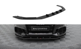 Street Pro Cup Spoilerlippe Front Ansatz passend für Audi RS3 Limousine 8V Facelift rot