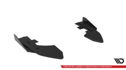 Street Pro Heck Ansatz Flaps Diffusor passend für Audi RS3 Limousine 8V Facelift SCHWARZ+ HOCHGLANZ FLAPS