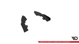 Street Pro Heck Ansatz Flaps Diffusor passend für Audi RS3 Limousine 8V Facelift SCHWARZ+ HOCHGLANZ FLAPS