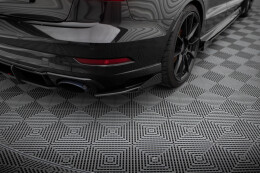 Street Pro Heck Ansatz Flaps Diffusor für Audi RS3 Limousine 8V Facelift ROT+ HOCHGLANZ FLAPS