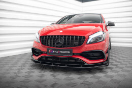 Street Pro Spoilerlippe Front Ansatz passend für Mercedes A 45 AMG Aero W176 FL