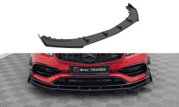 Street Pro Cup Spoilerlippe Front Ansatz passend für Mercedes-Benz A 45 AMG Aero W176 Facelift rot+ Hochglanz Flaps