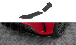 Street Pro Heck Ansatz Flaps Diffusor für Mercedes-Benz A 45 AMG W176 Facelift SCHWARZ