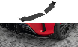 Street Pro Heck Ansatz Flaps Diffusor passend für Mercedes-Benz A 45 AMG W176 Facelift rot+ Hochglanz Flaps