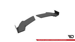 Street Pro Heck Ansatz Flaps Diffusor passend für Mercedes-Benz A 45 AMG W176 Facelift rot+ Hochglanz Flaps