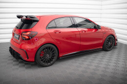 Street Pro Seitenschweller Ansatz Cup Leisten für Mercedes-Benz A 45 AMG W176 Facelift rot