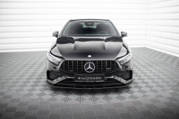 Street Pro Cup Spoilerlippe Front Ansatz für Mercedes-AMG A35 W177 Facelift schwarz